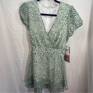 Emerald Sundae Dress. NWT. Size S. Soft ruffle hem. Special occasion collection.